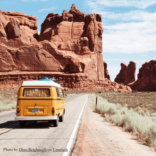 Yellow van with attribute